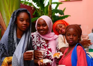 Jeunes filles du LEA à Mayotte