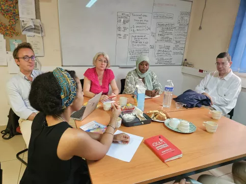 Ensembles des professionnels du SIE en présence du directeur général.