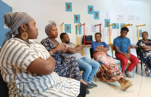 Echange entre les jeunes et professionnels de Boost Hima Shababi.