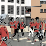 Illustration de la sortie des cours au LEA l'Espérance de Mayotte